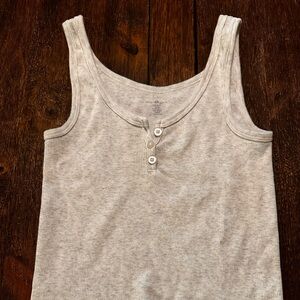 Brandy Melville Oatmeal Cropped Tank (S/M)